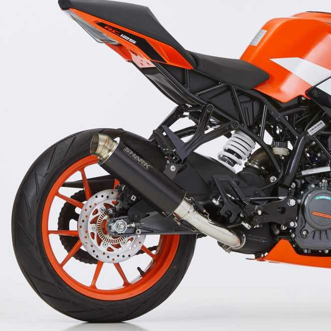 SHARK スリップオンマフラー SRC 4 アルミ合金 KTM 125/250/390 Duke