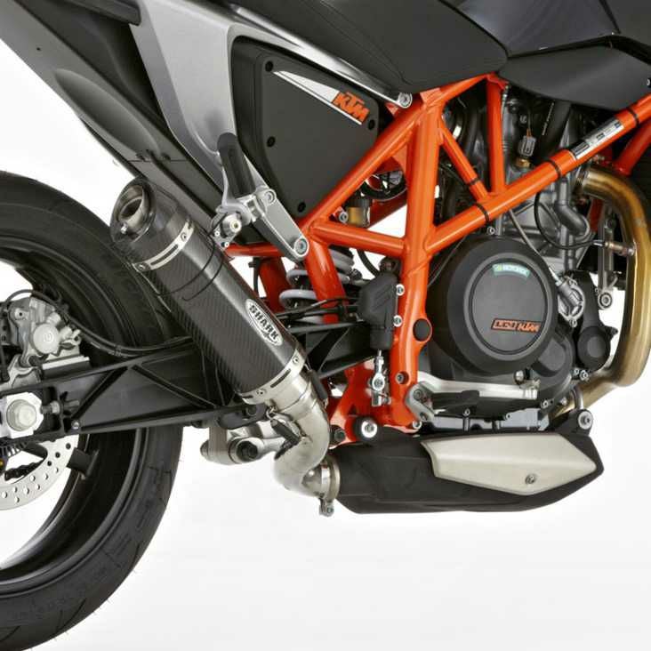 KTM 690 DUKE スリップオンマフラー SHARK スリップオンマフラー Street GP カーボン KTM 690 Duke (2016