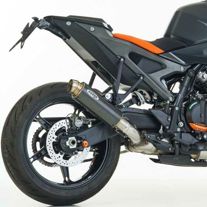 SHARK スリップオンマフラー SRC 4 カーボン KTM 690 Duke (2012-2019