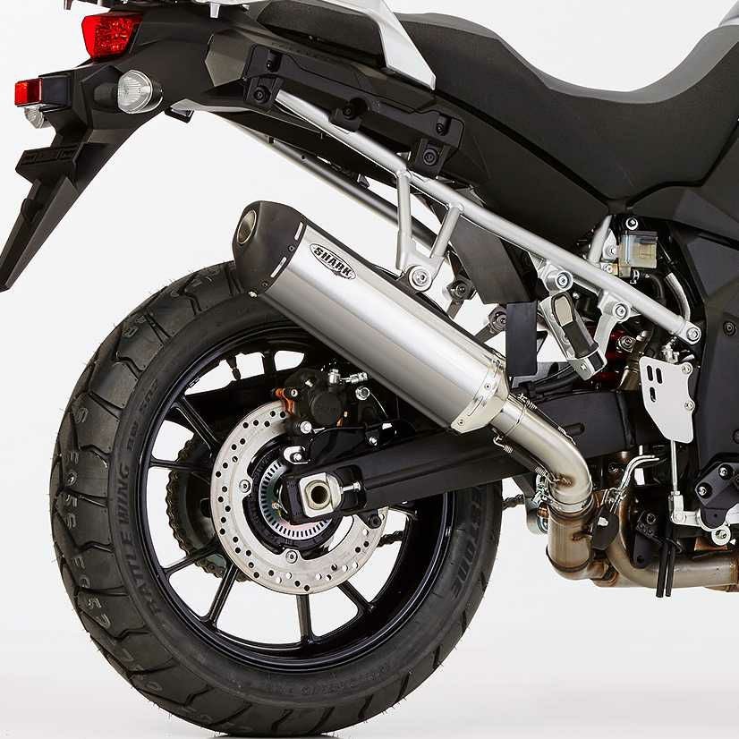 v−strom1050ARROW スリップオンマフラー オプションカーボンガード SHARK スリップオンマフラー DSX-10 ステンレス SUZUKI V-Strom 1050