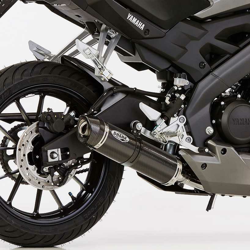 SHARK フルエキゾースト Street GP カーボン YAMAHA MT-125 / YZF-R125
