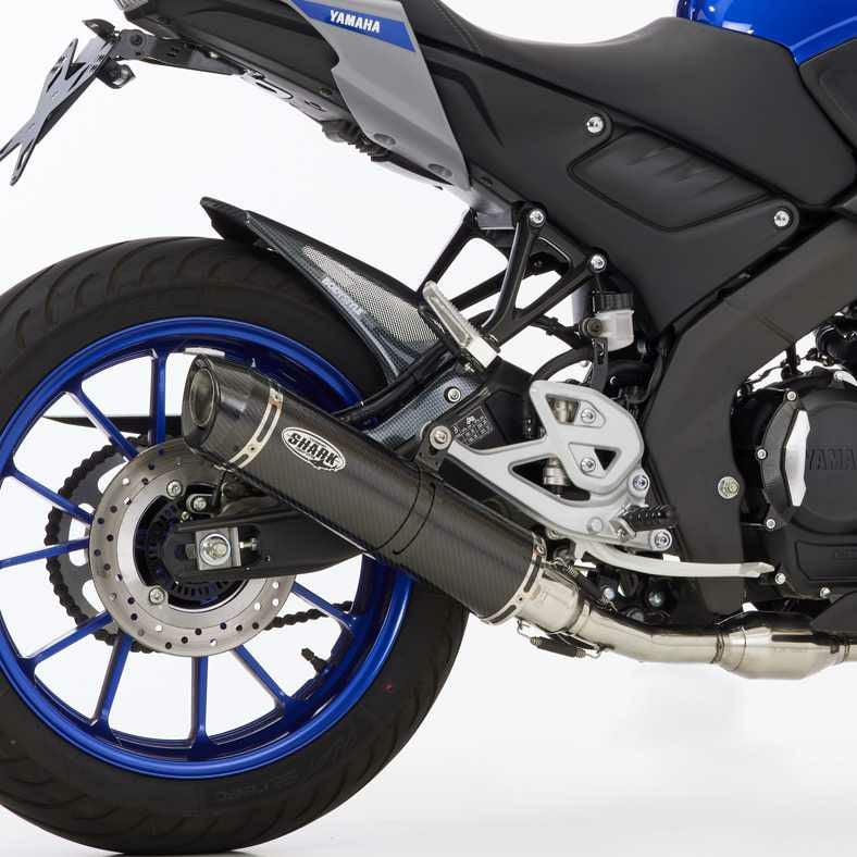 うま HURRIC フルエキゾーストマフラー Supersport ブラック YAMAHA MT-125