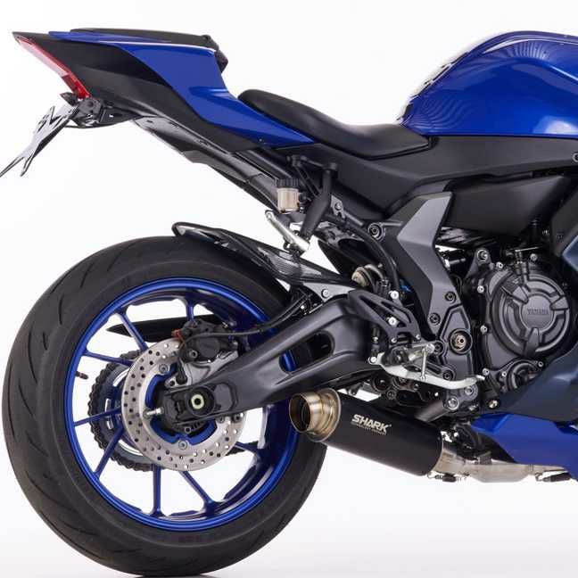 YAMAHA YZF-R7 (2021-) フルエキゾーストマフラー (2-1)SRC 4 スーパーショートSHARK_1