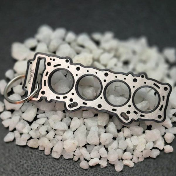 ヤマハ MT-10/YZF-R1 エンジン ヘッドガスケットキーホルダー デイスアグリー(DisagrEE)_1