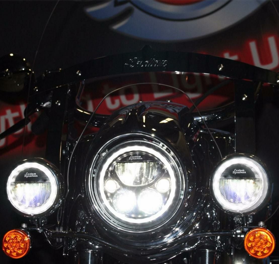 インディアン バイク TruBEAM® 7インチ LED ヘッドライト