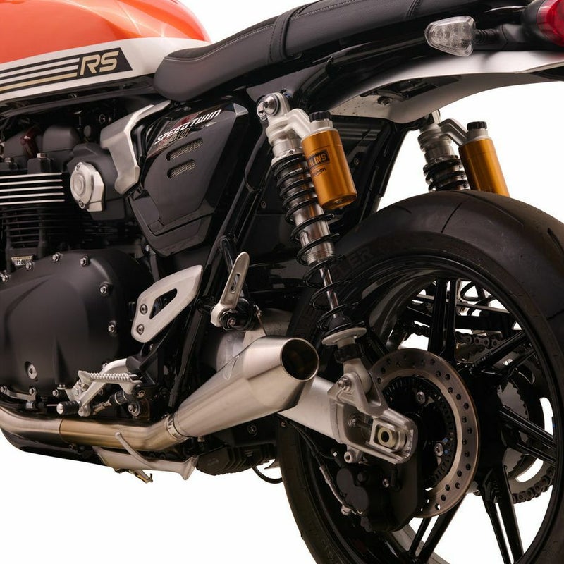 スピードツイン1200/RS (2025-) スリップオンマフラー ショーティ プレデタープロ2.0 ブラッシュ British Customs_1