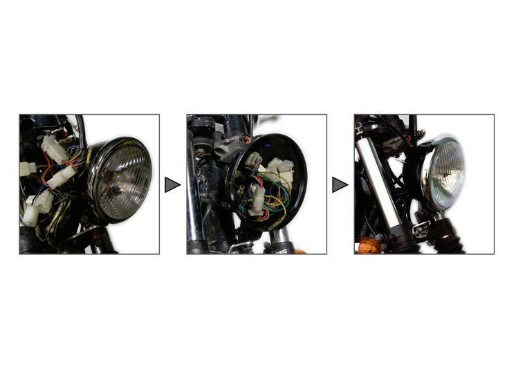 汎用 69ベーツライト クローム モーターロック | バイクカスタムパーツ