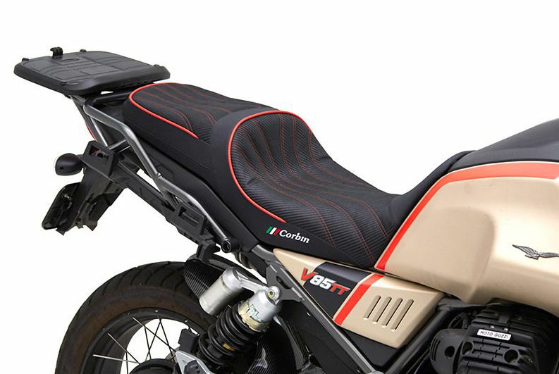 モトグッツィ V85TT シート キャノンデュアルスポーツサドル Corbin