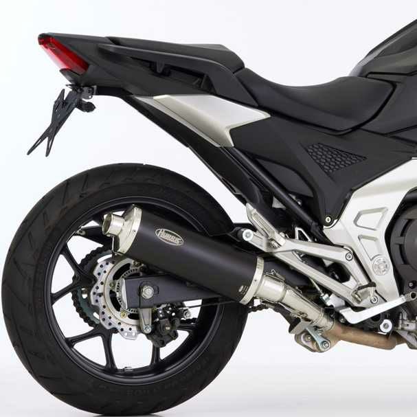 HURRIC スリップオンマフラー Rac 1 ブラック HONDA NC750S / NC750X