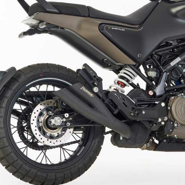 HUSQVARNA Svartpilen 125 (21-23) Svartpilen 401 / Vitpilen 401 (20-23)スリップオンマフラー (1-1) Pro 2 GP マットブラック HURRIC_1