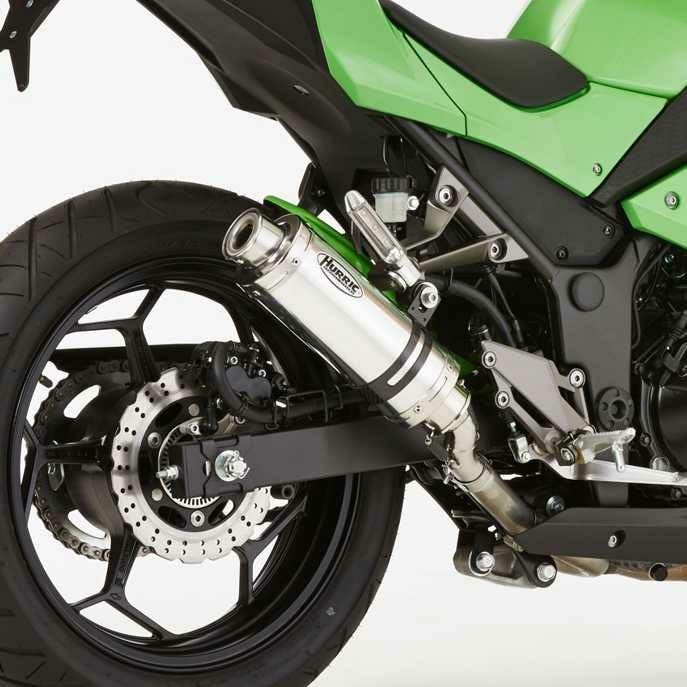 HURRIC スリップオンマフラー Supersport ブラック KAWASAKI Ninja 300