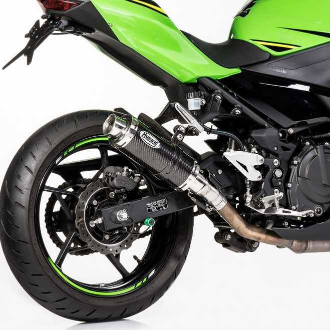 ＦＺ４００　水冷４サイクル１６バルブ４気筒　ステンレスかち上げマフラー　ブラック　☆彡 FZ400/ヤマハ 水冷4サイクル4気筒 デルケヴィックカーボンマフラー