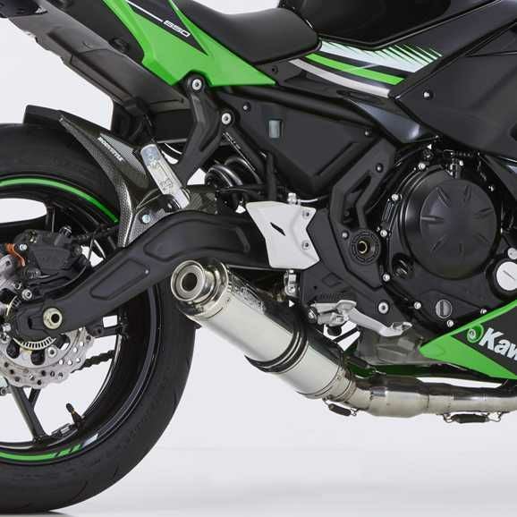 HURRIC フルエキゾーストマフラー Supersport シルバー KAWASAKI Ninja