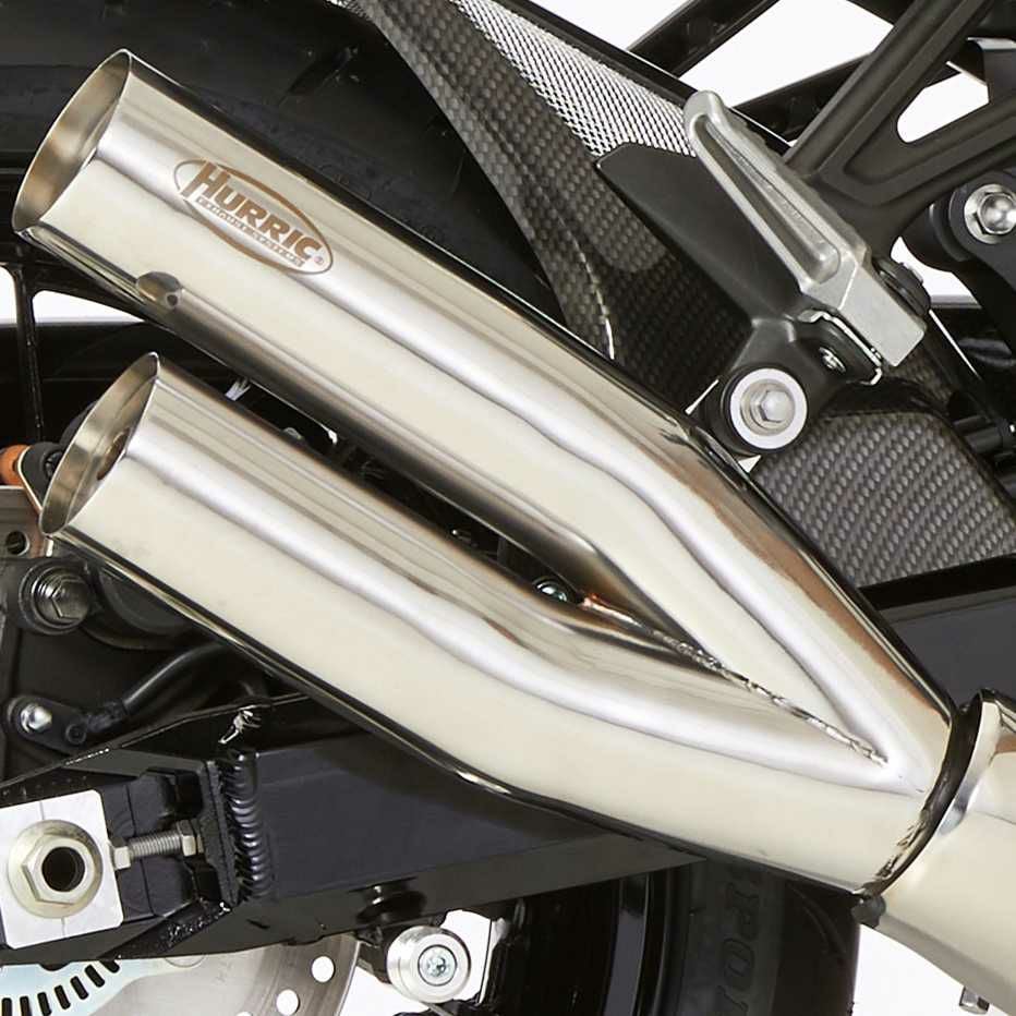 HURRIC スリップオンマフラー Pro 2 Retro シルバー KAWASAKI Z900RS