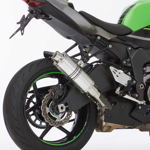 HURRIC スリップオンマフラー Supersport シルバー KAWASAKI ZX-9R