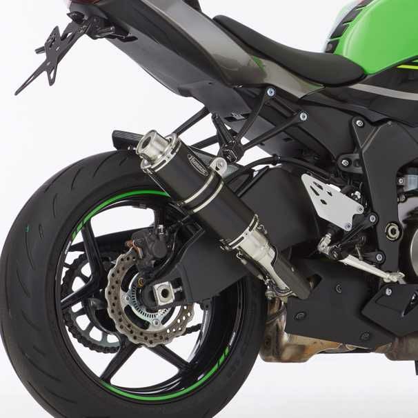 HURRIC スリップオンマフラー Supersport ブラック KAWASAKI ZX-6R