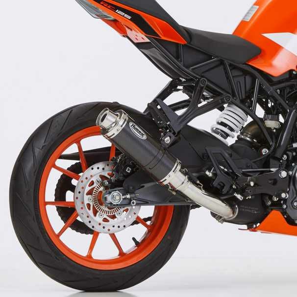 LCI KTM 250 390 DUKE用カーボンスリップオンマフラー SHARK スリップオンマフラー Street GP カーボン KTM 125/250/390 Duke