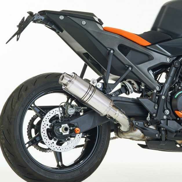 HURRIC スリップオンマフラー Supersport シルバー KTM 990 Duke