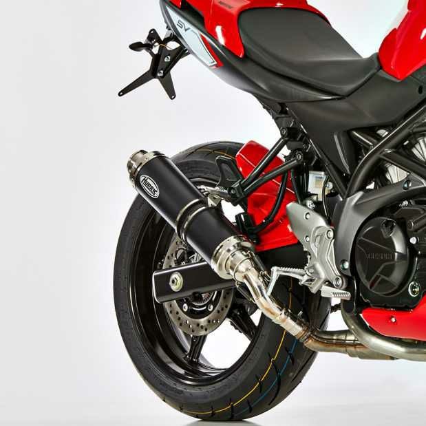 HURRIC スリップオンマフラー Supersport ブラック SUZUKI SV650 / SV650X
