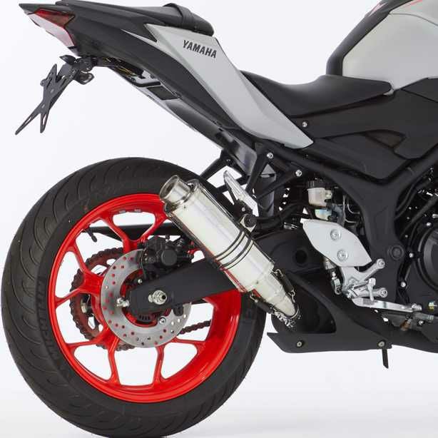 HURRIC スリップオンマフラー Supersport シルバー YAMAHA MT-03 / YZF-R3