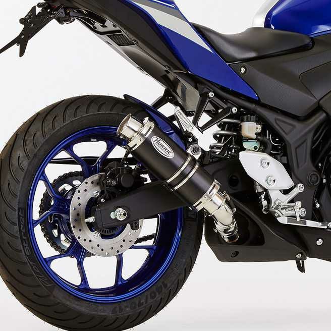 HURRIC スリップオンマフラー Supersport ブラック YAMAHA MT-03 / YZF-R3