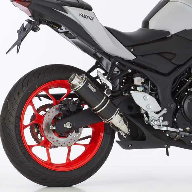 HURRIC スリップオンマフラー Supersport ブラック YAMAHA MT-03 / YZF-R3