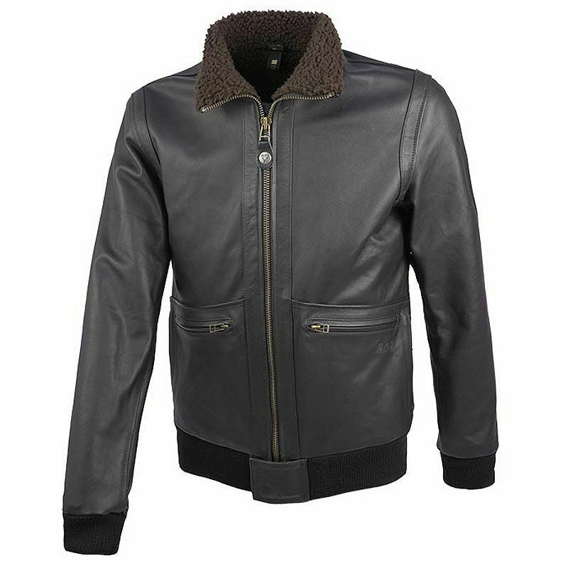 ALFA MAN ウインター レザージャケット ブラック By City_1