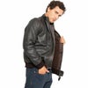 ALFA MAN ウインター レザージャケット ブラック By City_7