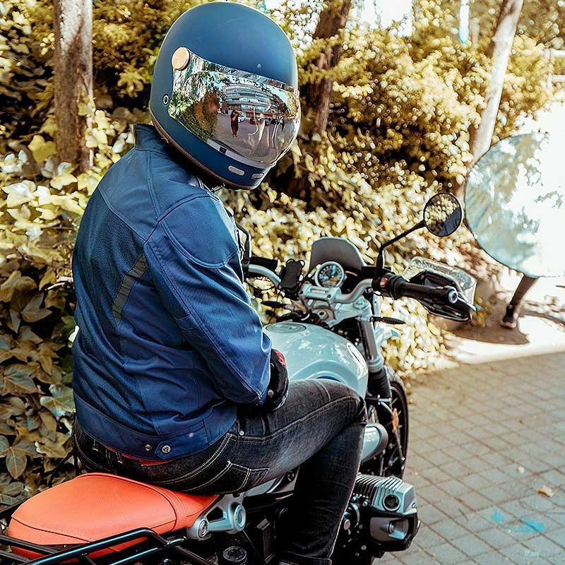 SUMMER ROUTE MAN バイクジャケット ブルー By City | バイクカスタム