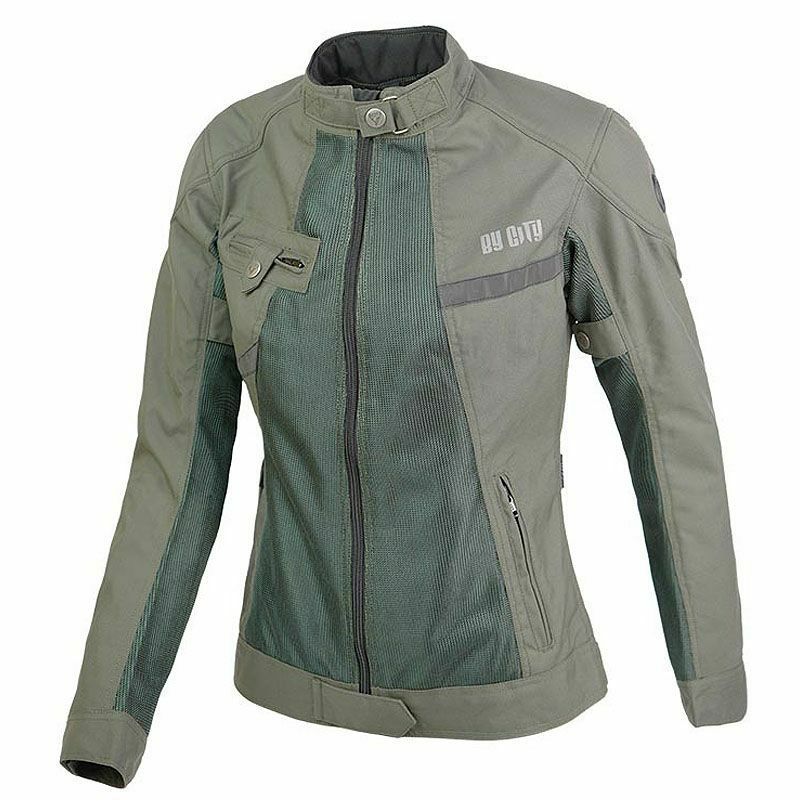 SUMMER ROUTE LADY レディース バイクジャケット グリーン By City_1