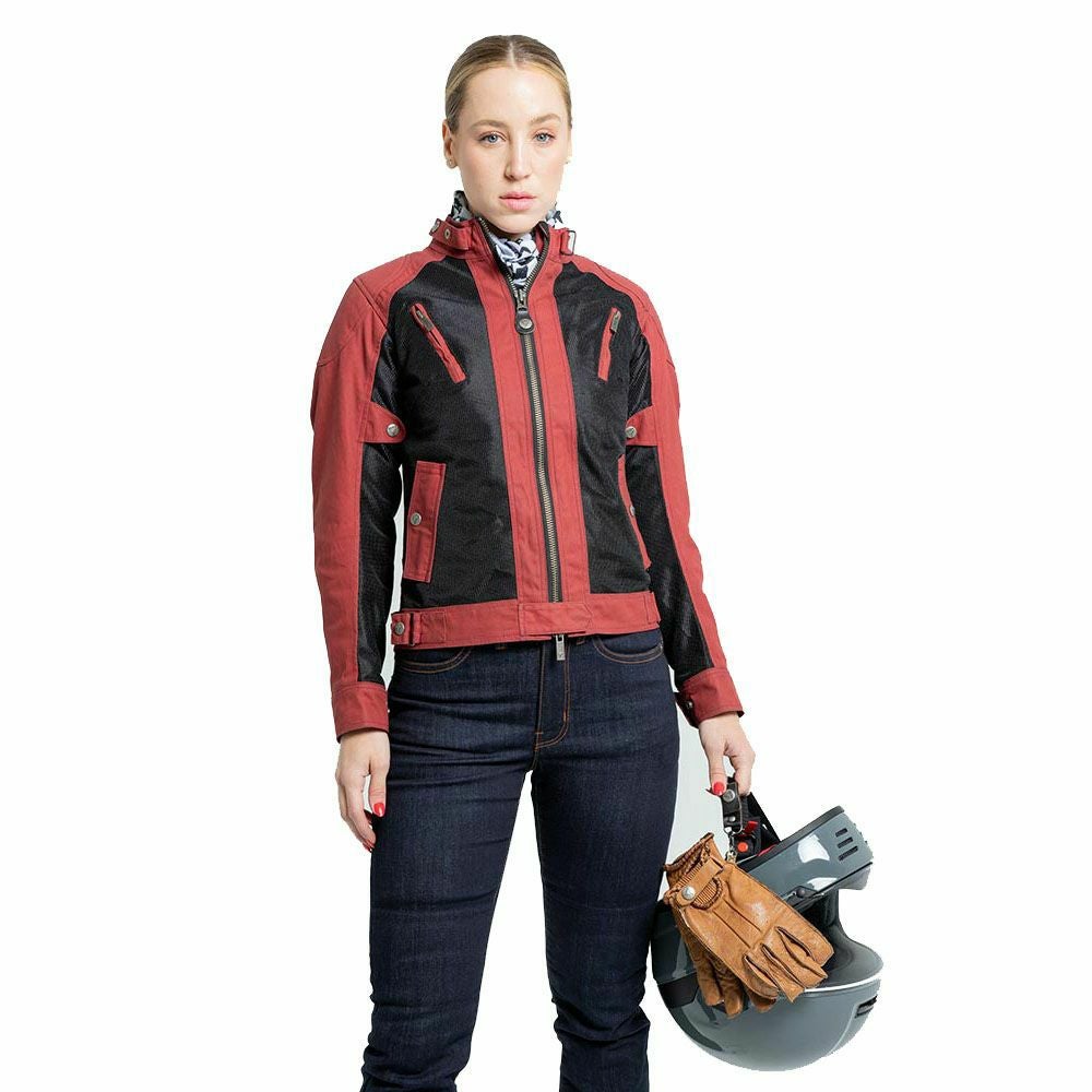 TENEREE VENTY 3 LADY レディース バイクジャケット バーガンディー By