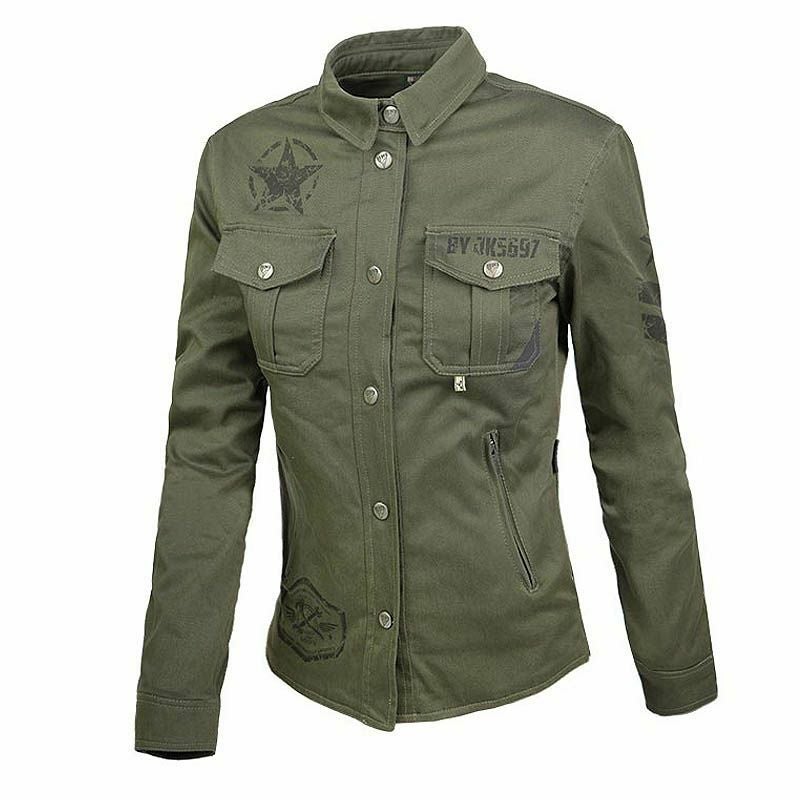 SUV LADY レディース バイクジャケット グリーン By City_1