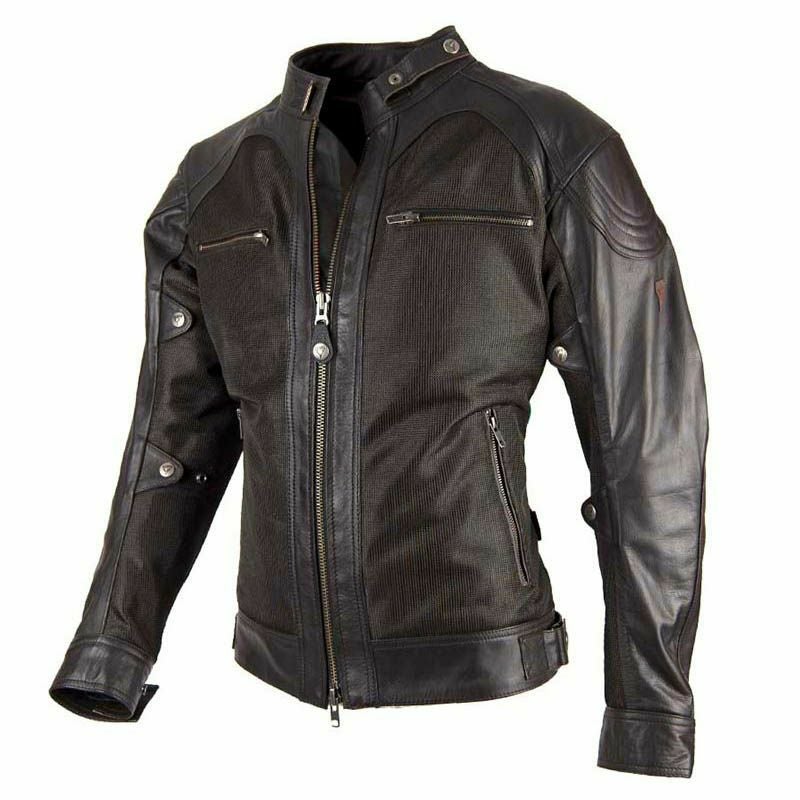 SAHARA MAN レザーメッシュ バイクジャケット ブラウン By City_1