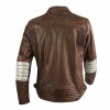 70S MAN パンチングレザー バイクジャケット ブラウン By City_2