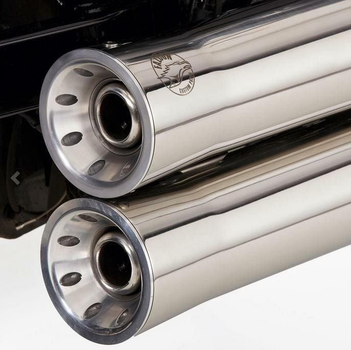 HONDA VT750 Shadow フルエキゾーストマフラー(キャタライザー付) (2-2)  Double Groove シルバー FALCON_1