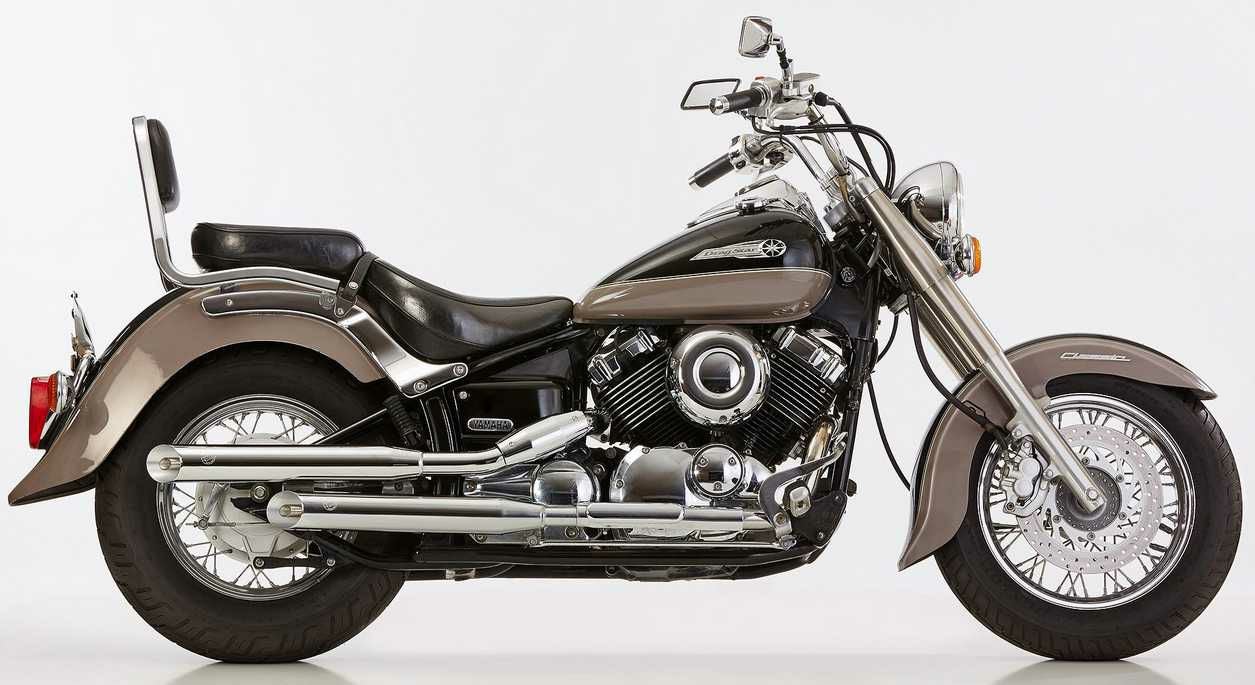 YAMAHA XVS650 Drag Star 右側2本出しサイレンサー (リアシリンダー側