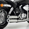HONDA VT750 Shadow (2004-2007) フルエキゾーストマフラー (2-2)  Double Groove シルバー FALCON_1