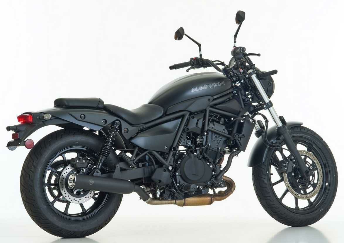 Falcon Double Groove スリップオン Kawasaki Eliminator 500 マット