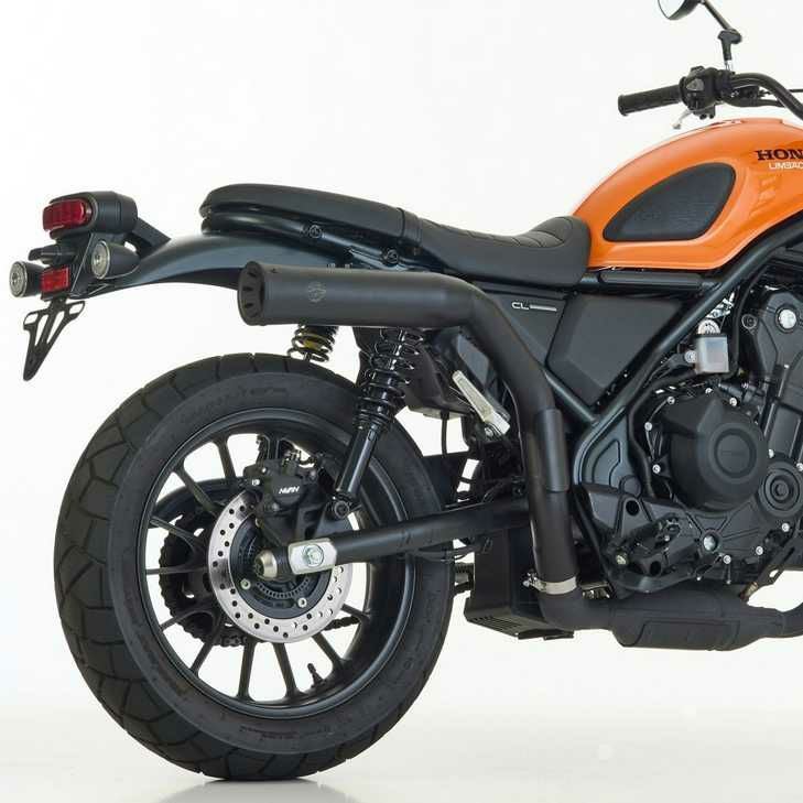 HONDA CL500 (2023-) ハイアップスリップオンマフラー (2-1) Double Groove マットブラック FALCON_1