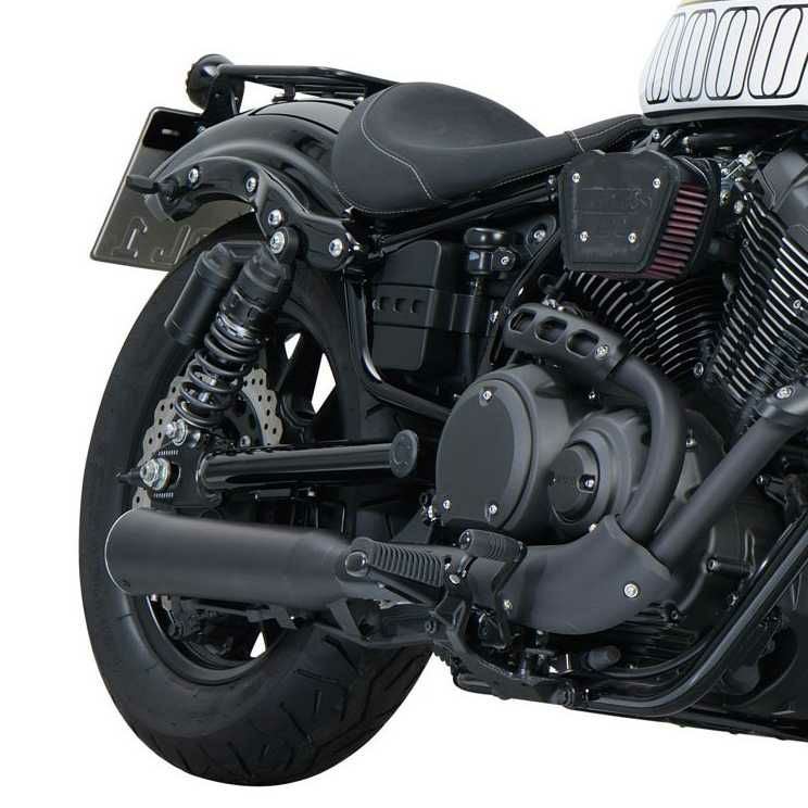 Falcon Double Groove スリップオン Rebel500 2025 マットブラック