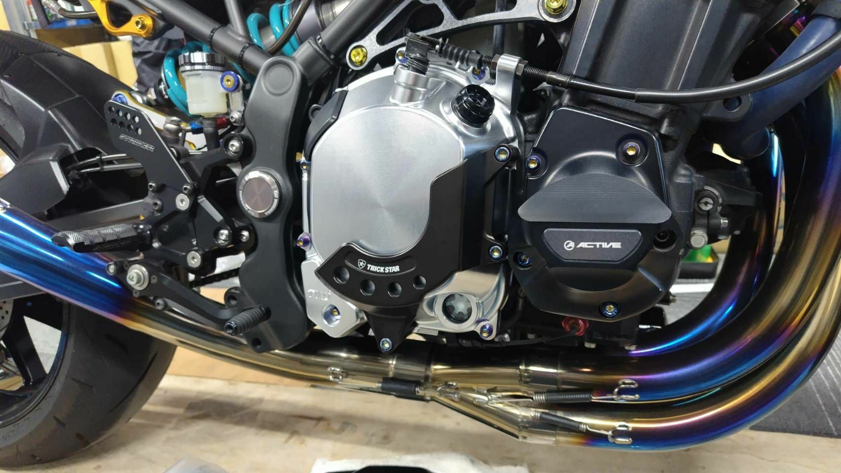 Ten Win Japan製KAWASAKI Z900RS専用アルミビレットクラッチカバー