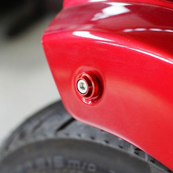 インディアン スカウト/チーフ リヤフェンダーカラーボルト レッド NOY’S_1