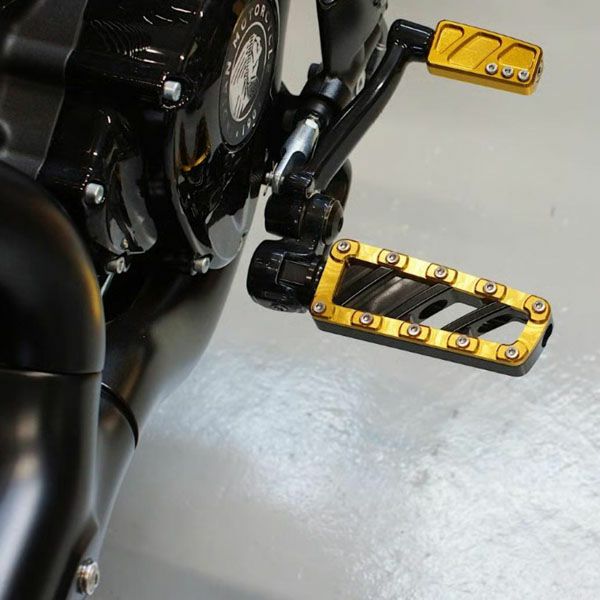 インディアン スカウト/チーフ フットペグ ゴールド NOY’S_1