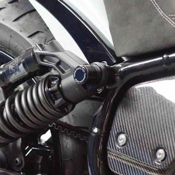 インディアン スカウト/チーフ リアサスペンションナットカバー ブラック NOY’S_1