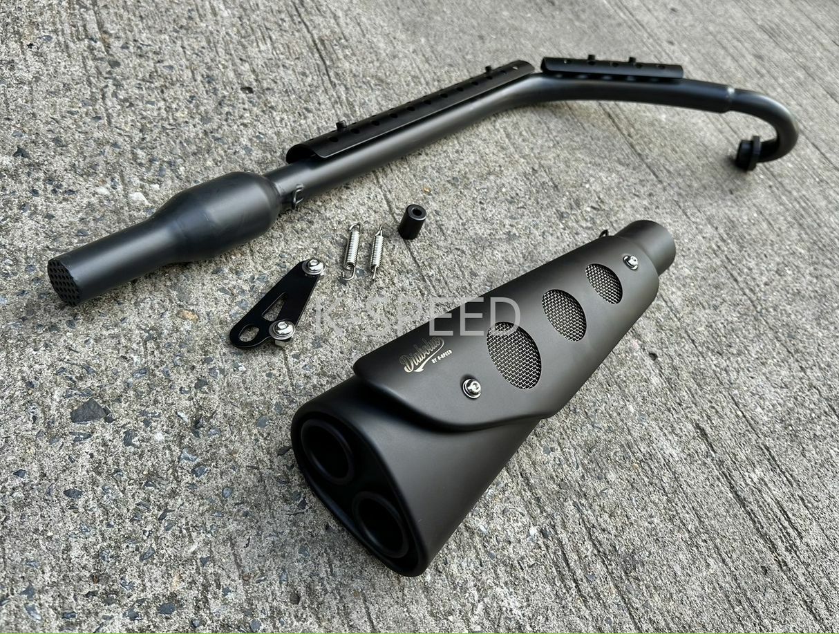 ハンターカブCT125フルエキゾーストマフラー　カーボンカバー ホンダ CT125 ハンターカブ マフラーカバー マフラープロテクター