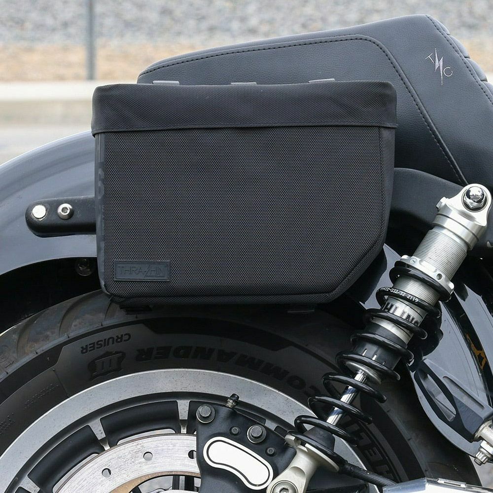 DIN マーケット キャンバス サドルバッグ ブラック | バイクカスタム DIN マーケット キャンバス サドルバッグ ブラック | バイクカスタム