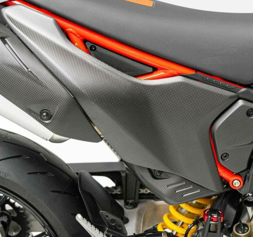 DUCABIKE カーボンシートサイドカバー (左右セット) マット仕上 DUCATI
