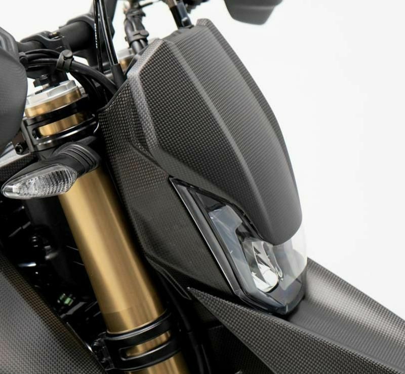 DUCABIKE カーボンヘッドライトサイドカバー (左右セット) マット DUCATI ハイパーモタード698モノ (2024-)_1