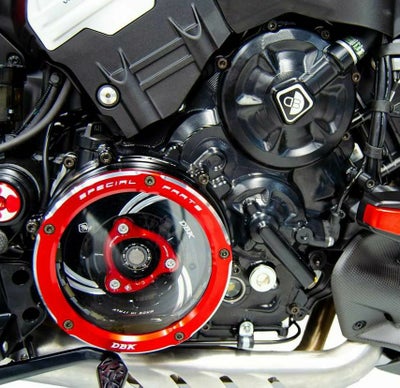 DUCABIKE クリアクラッチカバー用クランクケースカバー ブラック 