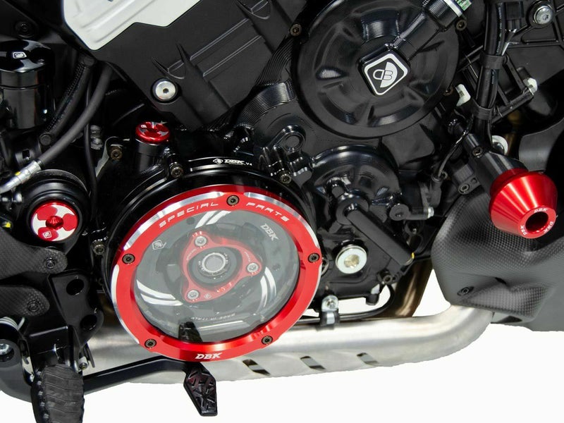 DUCABIKE クリアクラッチカバー用クランクケースカバー ブラック 